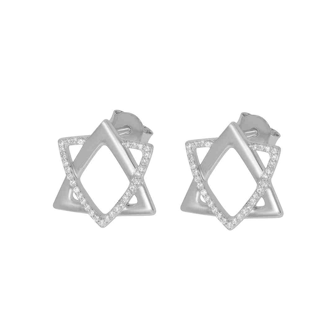 Star of David Stud Earring ER21274A